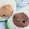 Гламурная мягкая игрушка - подушка Авокадо MAXI, 40 см Светлая косточка, фото 3