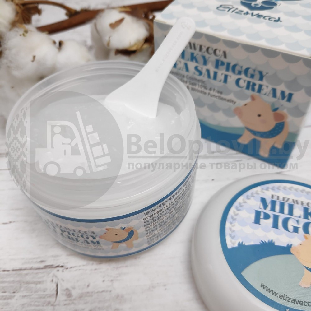 Антивозрастной (омолаживающий) молочный крем для лица с морской солью и коллагеном Milky Piggy Sea Salt Cream - фото 3 - id-p121977721