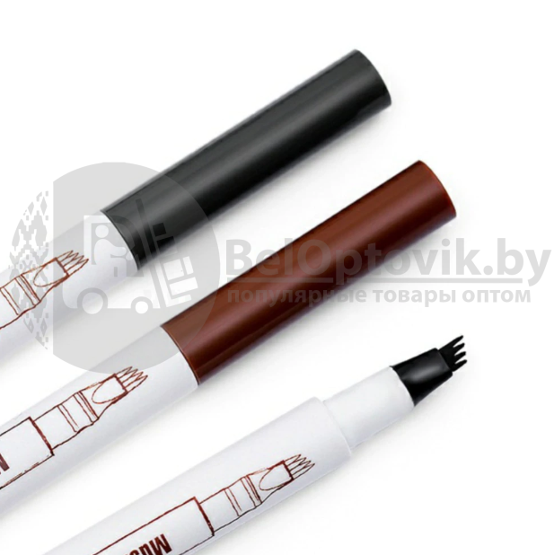 NEW Водостойкий карандаш для бровей Mking Pretty с эффектом тату темно-коричневый 1 - фото 5 - id-p113251529