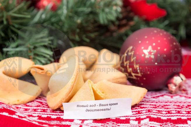 Волшебное печенье с предсказаниями, 6 печенек в коробочке Новогоднее - фото 6 - id-p111400316