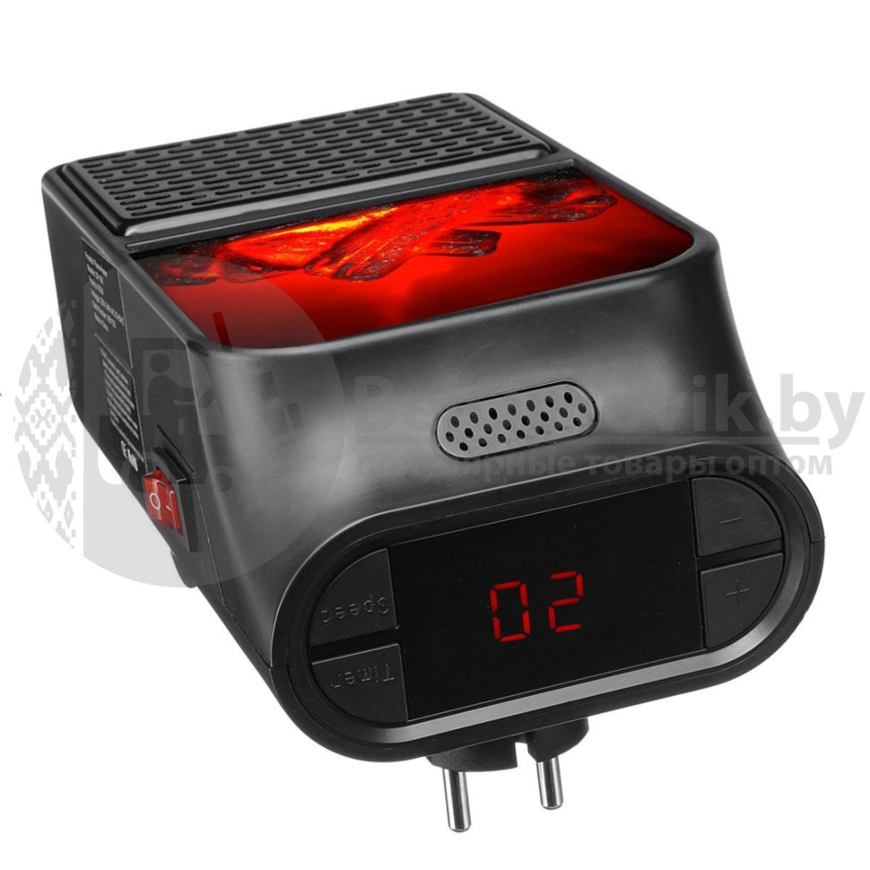 Мини обогреватель Камин Flame Heater (Handy Heater) с пультом управления, 1 000 Вт - фото 10 - id-p111554532