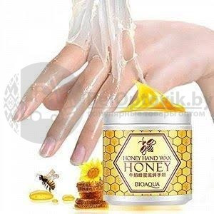 Парафиновая маска для рук Bioaqua Honey hand wax с экстрактом меда и розы, 170g - фото 5 - id-p118886479