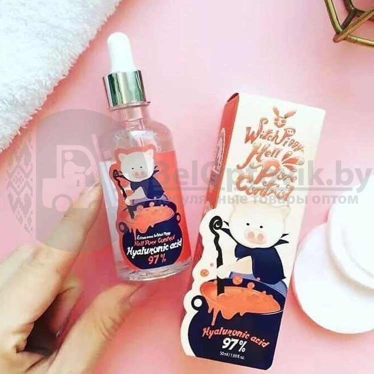 Сыворотка Elizavecca Witch Piggy Hell-Pore Ample 97, 50 мл Korea На основе бифидобактерий Elizavecca Hell-Pore - фото 8 - id-p110370063