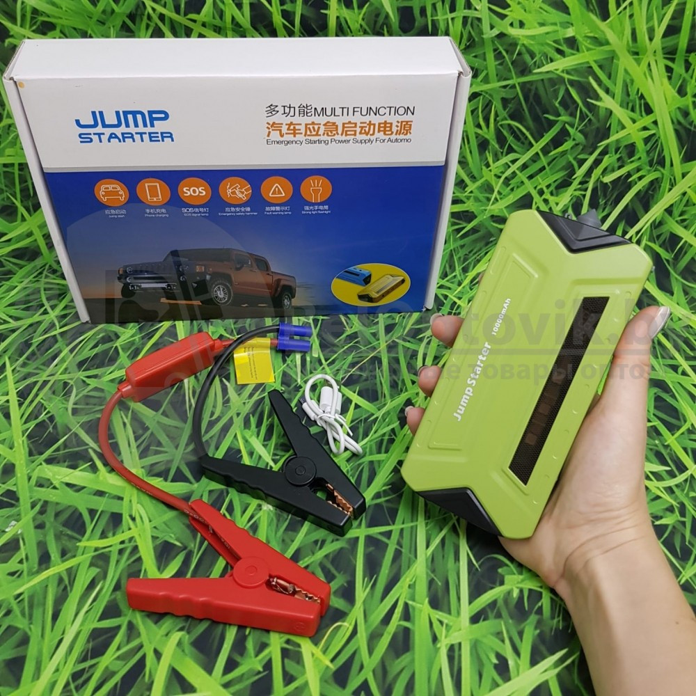 Многофункциональное пусковое зарядное устройство (бустер) Джам Стартер Jump Starter 10000mAh (заведет авто, - фото 8 - id-p110370092