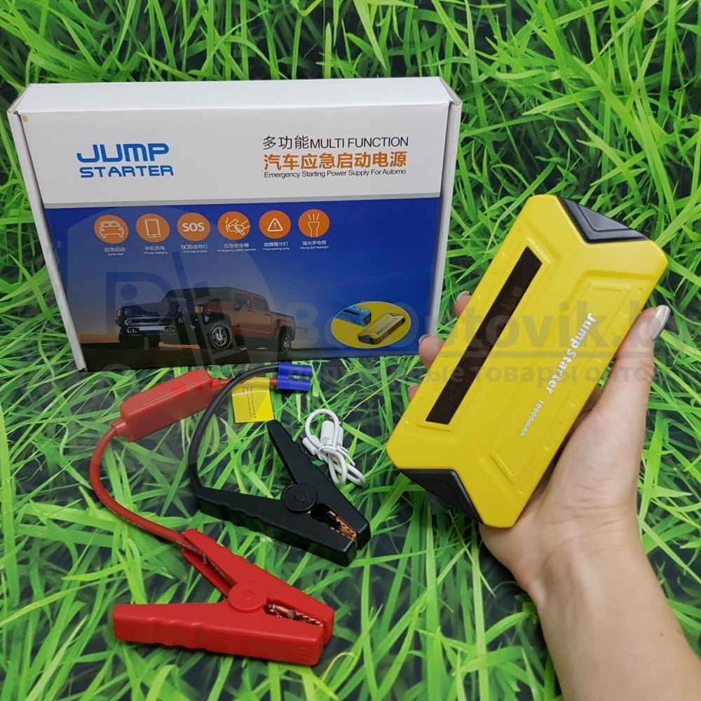 Многофункциональное пусковое зарядное устройство (бустер) Джам Стартер Jump Starter 10000mAh (заведет авто, - фото 5 - id-p110370093