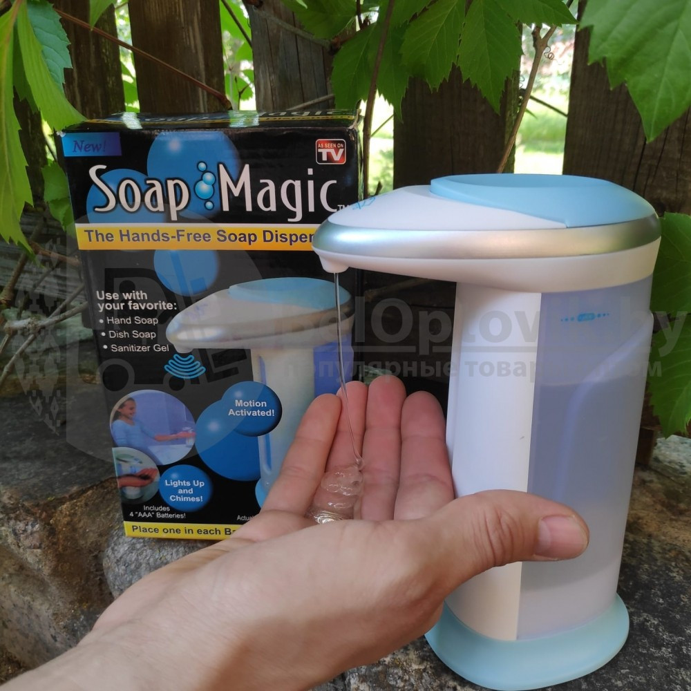 Сенсорный дозатор (автоматический диспенсер) жидкого мыла (моющего средства, антисептика и др) Soap Magic. - фото 10 - id-p93849734