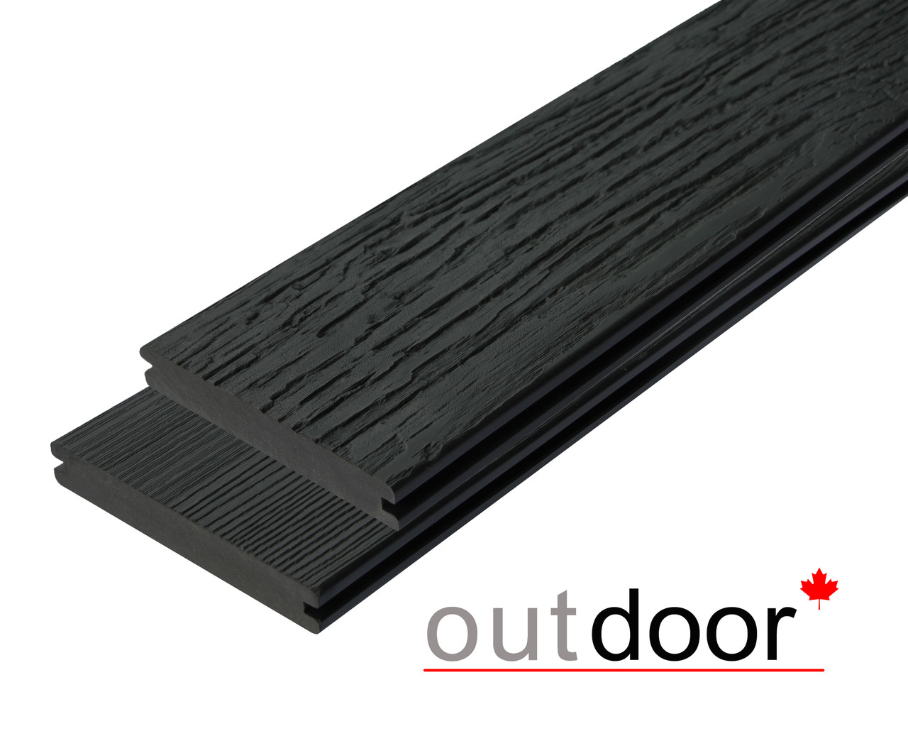 Террасная доска ДПК Outdoor 3D 140*25*3000 мм. полнотелая STORM/OCEAN BLACK черная