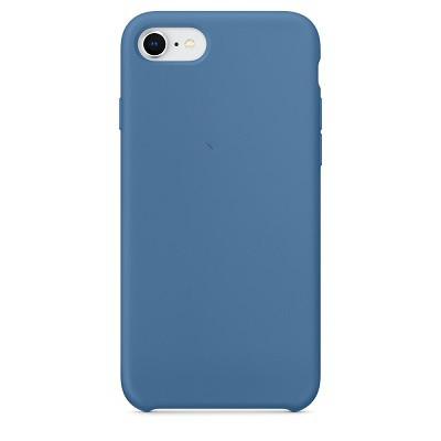 Силиконовый чехол голубой для Apple iPhone SE (2020) - фото 2 - id-p129537971