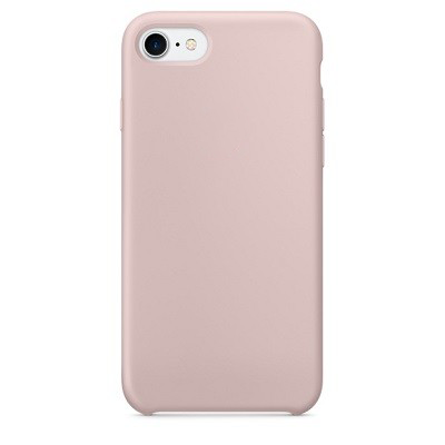 Силиконовый чехол светло-розовый для Apple iPhone SE (2020) - фото 3 - id-p129537973