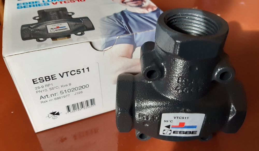 Термостатический смесительный клапан ESBE VTC 511 55°C Rp 1" артикул 51020200 - фото 2 - id-p129450691