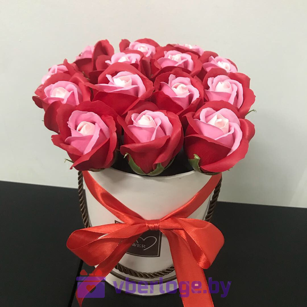 Композиция из мыльных роз Признание