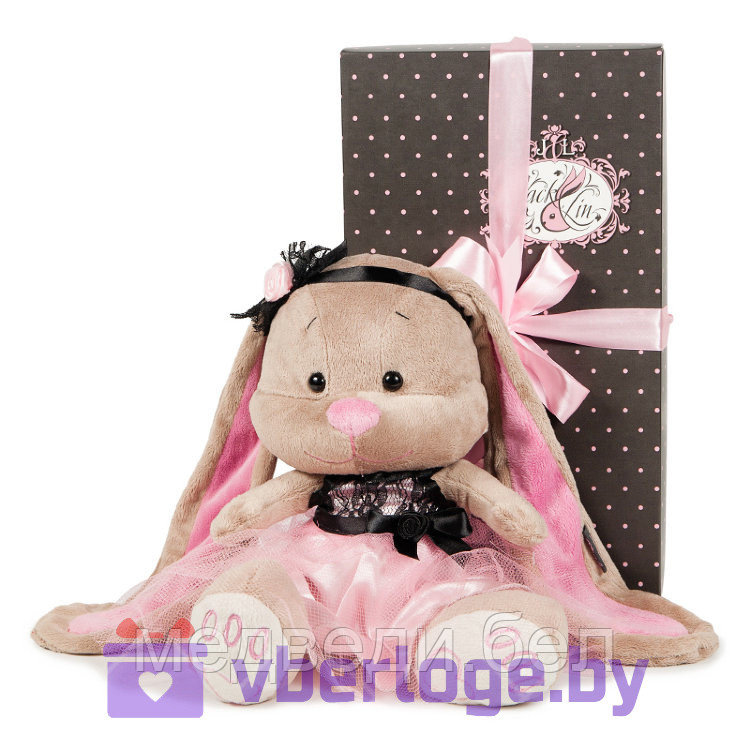 Мягкая игрушка «Зайка Лин" в розовом платьице, 25 см - фото 1 - id-p94794305