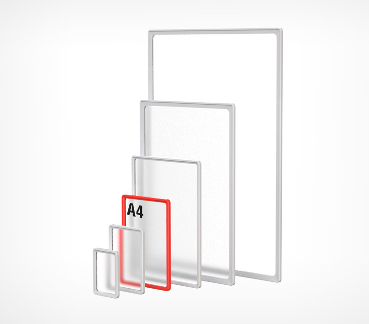 Пластиковые рамки Пластиковая рамка с закругленными углами формата А4 - фото 1 - id-p129561494