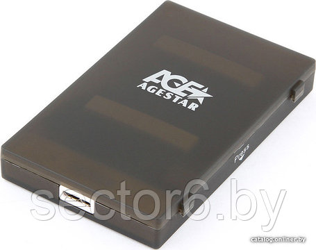 Бокс для жесткого диска AgeStar 3UBCP1-6G (черный), фото 2