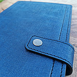 Съемная кожаная обложка на ежедневник ф-та А5 (синий) Арт. 4-233, фото 5