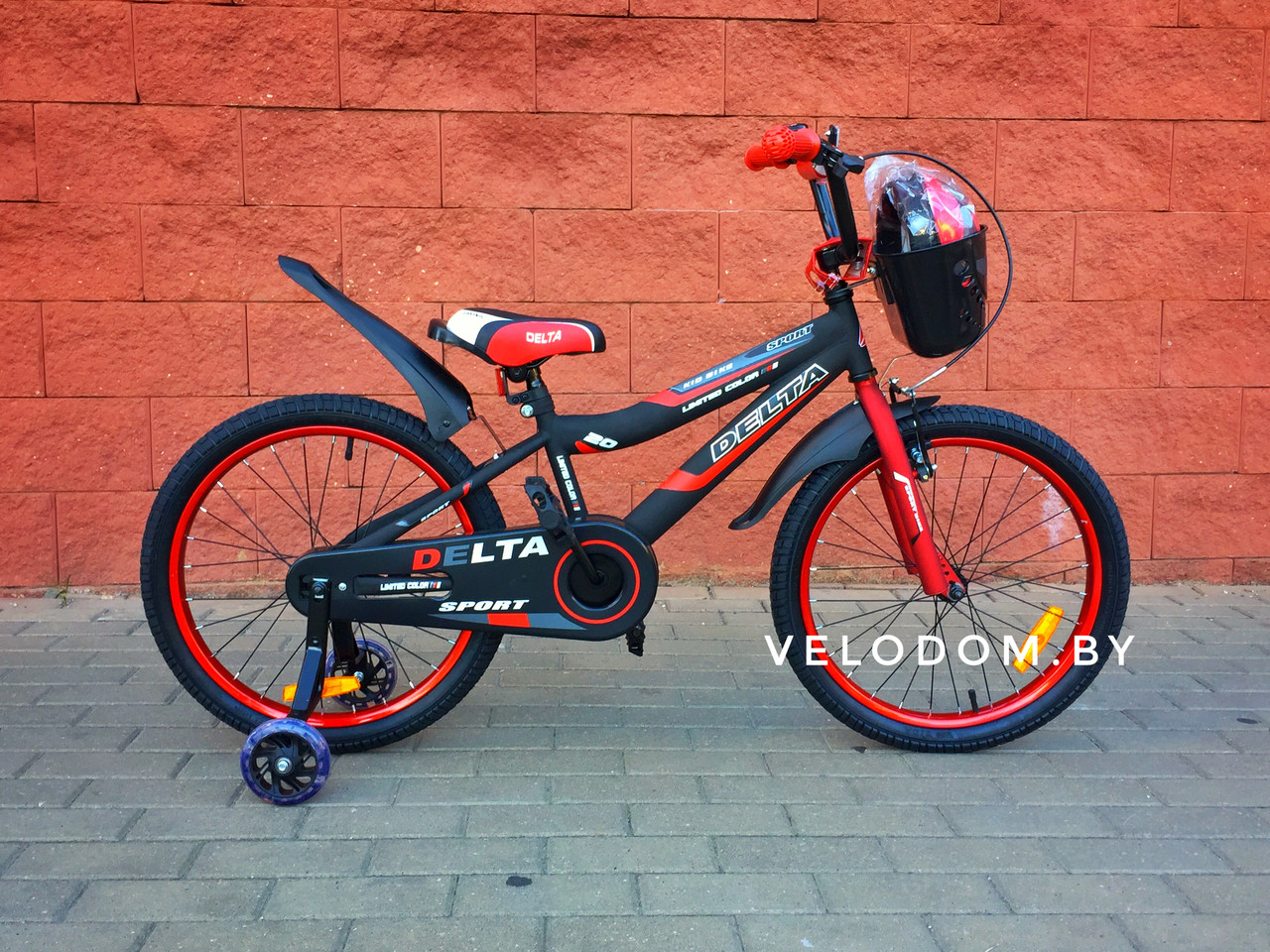 Велосипед детский Delta Sport 20" черный/красный - фото 4 - id-p120317036