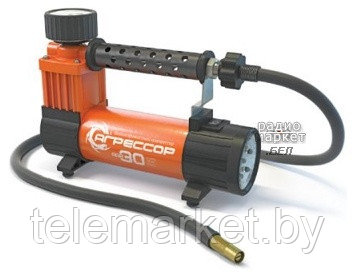 Автомобильный компрессор Агрессор AGR 30L со встроенным фонарём - фото 1 - id-p27967300