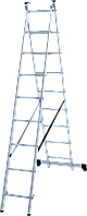 Лестница алюминиевая двухсекционная 9 ст. NV 100