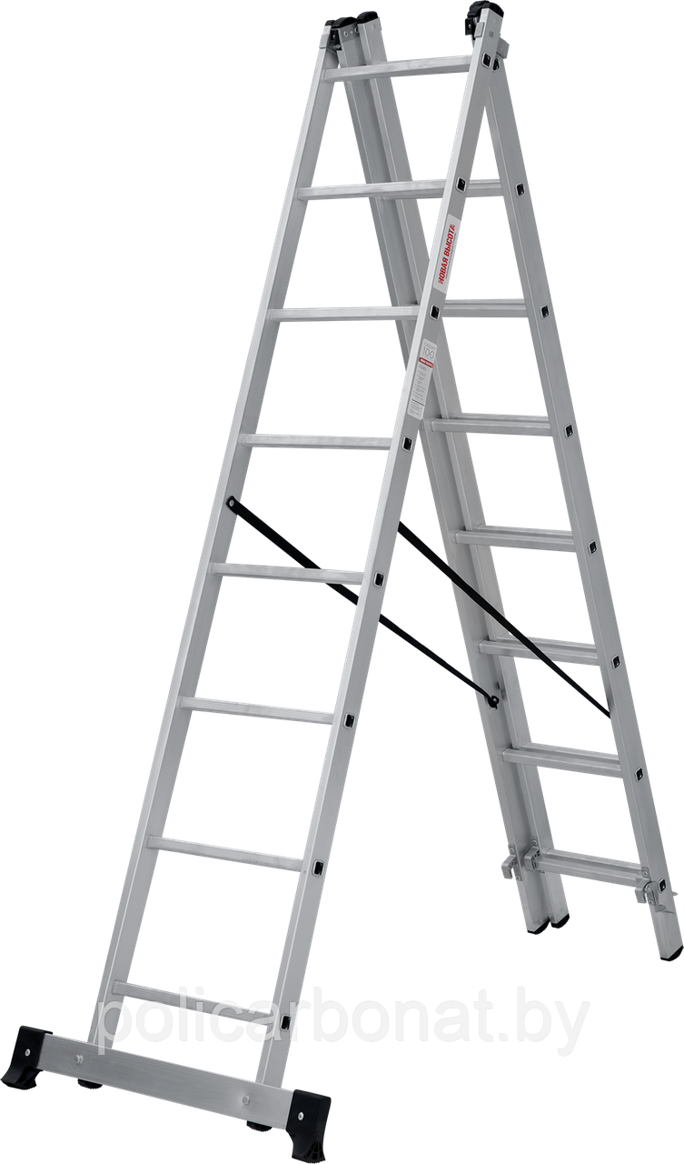Лестница алюминиевая трехсекционная 8 ст. NV 100 - фото 5 - id-p129571790