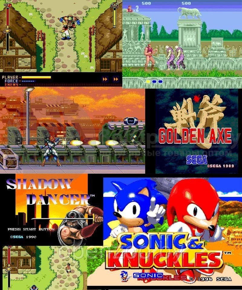 Игровая приставка 16 bit Sega Mega Drive 2 (Сега Мегадрайв) 5 встроенных игр, 2 джойстика. Оригинал - фото 10 - id-p129573640