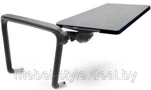 Пюпитер пластиковый с подлокотником для стульев ИСО на металлической раме, столик ИСО с подлокотником.