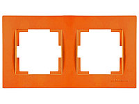 Рамка 2-ая горизонтальная оранжевая, RITA, MUTLUSAN
