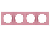 Рамка 4-ая горизонтальная розовая, RITA, MUTLUSAN