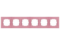 Рамка 6-ая горизонтальная розовая, RITA, MUTLUSAN