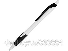 Ручка шариковая Santa Monica, белый/черный, черные чернила