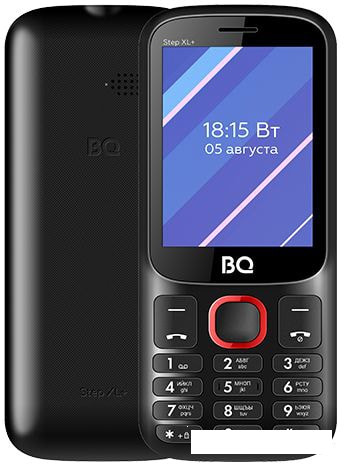 Мобильный телефон BQ-Mobile BQ-2820 Step XL+ (черный/красный) - фото 1 - id-p122489283