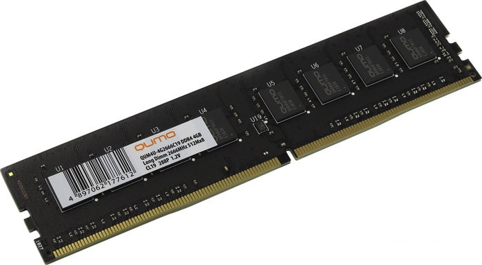 Оперативная память QUMO 4GB DDR4 PC4-21300 QUM4U-4G2666C19 - фото 1 - id-p129581609