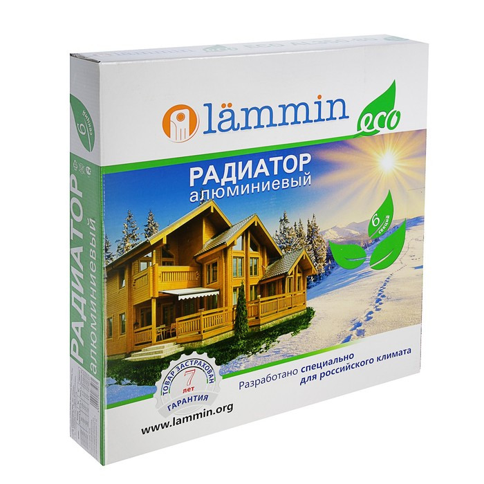 Радиатор алюминиевый Lammin Eco AL-350/80 12, 1080 - фото 3 - id-p129614188