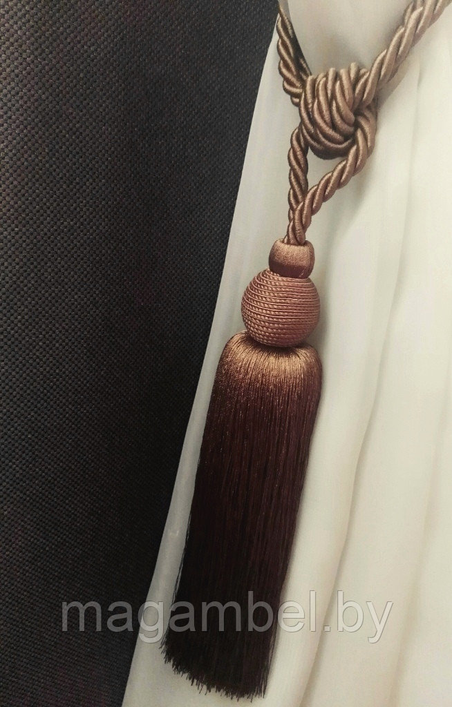Кисть средняя коричневая для штор и гардин цвет М13