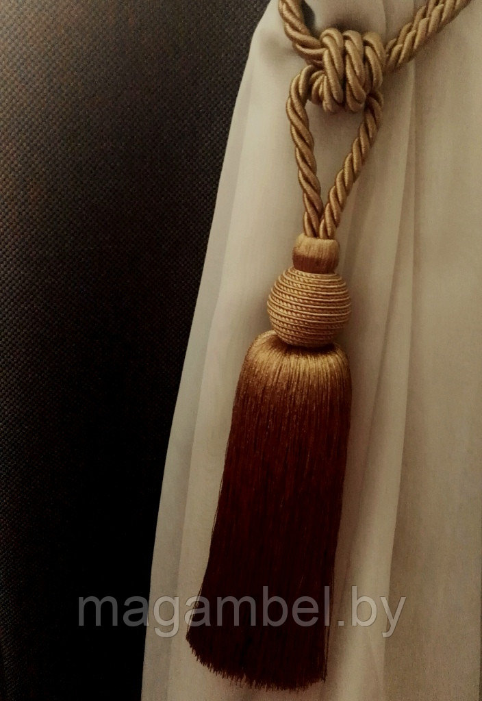 Кисть средняя ярко- золотая для штор и гардин цвет М4