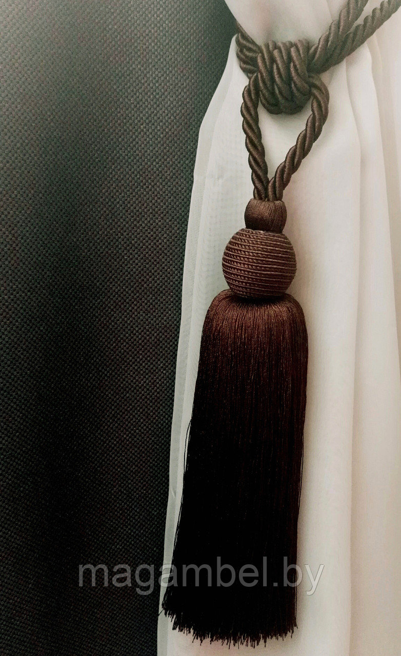 Кисть средняя темно-коричневая для штор и гардин цвет М10