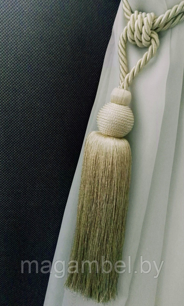 Кисть средняя бежевая для штор и гардин цвет М55