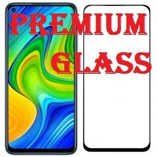 Защитное стекло для Xiaomi Redmi Note 9 (Premium Glass) с полной проклейкой (Full Screen), черное, фото 2