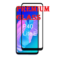 Защитное стекло для Huawei P40 Lite E (Premium Glass) с полной проклейкой (Full Screen), черное