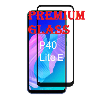 Защитное стекло для Huawei P40 Lite E (Premium Glass) с полной проклейкой (Full Screen), черное, фото 2