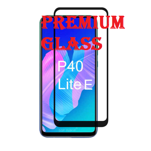 Защитное стекло для Huawei P40 Lite E (Premium Glass) с полной проклейкой (Full Screen), черное - фото 1 - id-p69369016