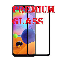 Защитное стекло для Samsung Galaxy A31 (Premium Glass) с полной проклейкой (Full Screen), черное