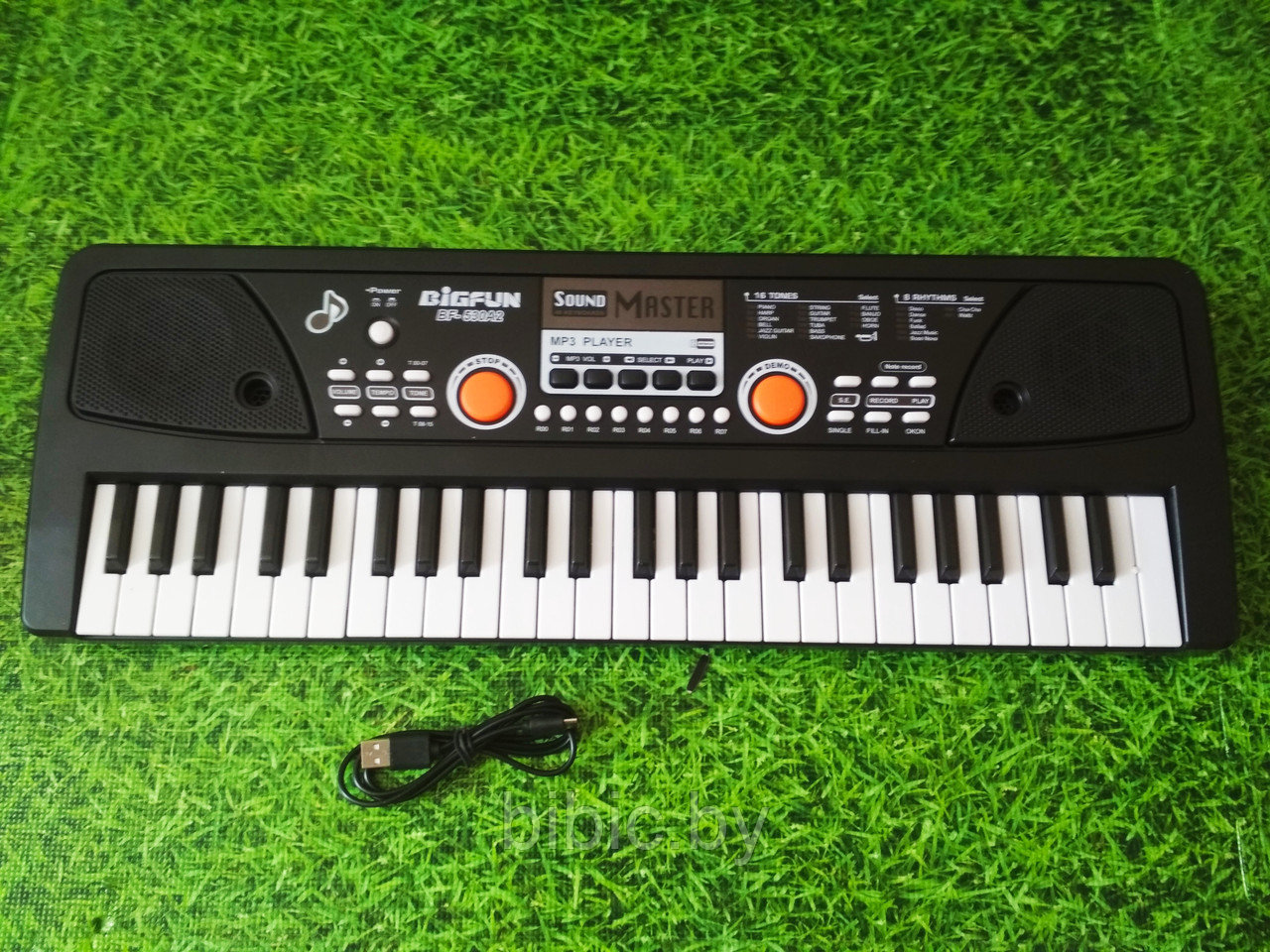 Детский синтезатор пианино 530A2 MP3 USB с микрофоном, детское пианино музыкальный инструмент для детей - фото 7 - id-p129653515