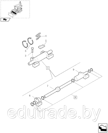 84197528  датчик крабового хода Carraro 643612 (CA0643612,  F06/16690)