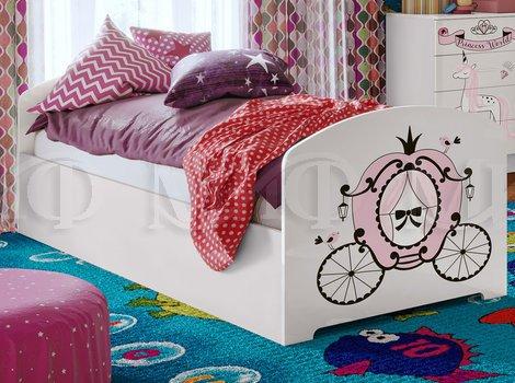 Детская комната Юниор-2 Принцесса - Белая с рисунком - фото 3 - id-p129688687