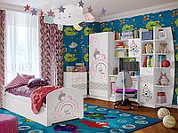 Детская комната Юниор-2 Принцесса -1 - Белая с рисунком