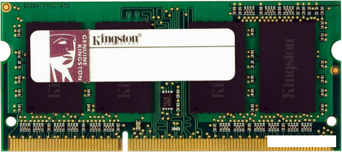 Оперативная память Kingston ValueRAM 2GB DDR3 SO-DIMM PC3-12800 (KVR16LS11S6/2) - фото 1 - id-p129694834