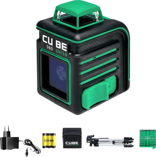 Лазерный нивелир ADA Instruments Cube 360 Green Professional Edition А00535 - фото 1 - id-p129696176