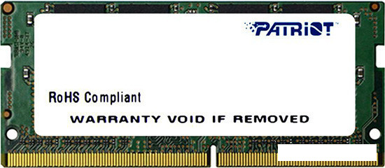 Оперативная память Patriot Signature Line 16GB DDR4 SODIMM PC4-21300 PSD416G26662S - фото 1 - id-p129696809