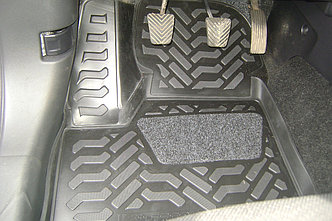 Коврики в салон Mitsubishi ASX 2010- / Citroen C4 AirCross 2012-, 3D с подпятником / Мицубиси АСХ (Aileron)