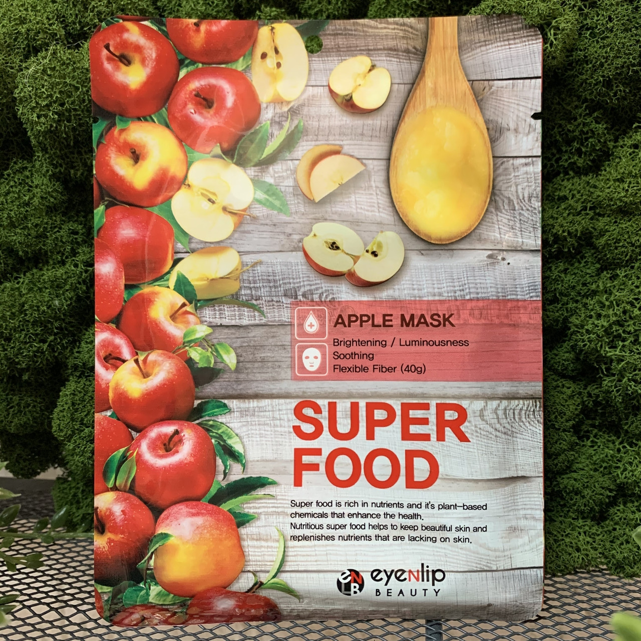 Тканевая маска c экстрактом яблока Eyenlip Superfood Apple - фото 1 - id-p129700831